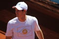 Andy Murray at the practice. Madrid Open 2017. Royalty Free Stock Photo