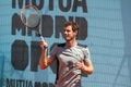 Andy Murray practice at Madrid Open 2015. Royalty Free Stock Photo