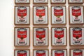 Campbell`s soup cans Andy Warhol at The Museum of Modern Art