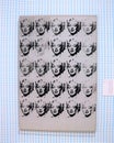 Andy Warhol, Marilyn Monroe in black and white Royalty Free Stock Photo