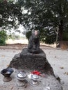 Aneciant old nandi Idol of stone