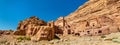 Aneisho Tomb at Petra. UNESCO Heritage Site in Jordan