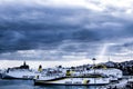 ANEK ships embarked at Piraeus Port Royalty Free Stock Photo