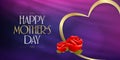 International Happy Mother`s Day. Billboard, Poster, Social Media, Greeting Card template. Turkish: Anneler Gununuz Kutlu Olsun.