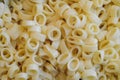 Anelli rigati italian boiled pasta in heap Royalty Free Stock Photo