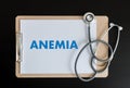 ANEMIA blood for test , Medical Concept , Diagnosis Iron deficiency doctor hand working Professional , aplastic anemia