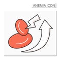 Anemia color icon