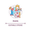 Anemia concept icon