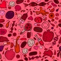 Anemia seamless pattern