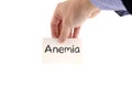 Anemia text concept