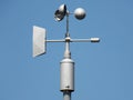 Anemometer - device used for measuring the speed of wind Royalty Free Stock Photo