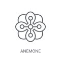 Anemone icon. Trendy Anemone logo concept on white background fr