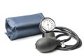 Aneroid sphygmomanometer to measure blood pressure isolated on white background