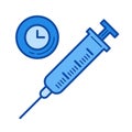 Anesthesia line icon.