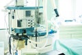 Anesthesia machine in hospital operating room Royalty Free Stock Photo