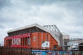 Anfield stadium in Liverpool