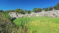 Anfiteatro Severiano in beautiful town of Albano Laziale timelapse hyperlapse, Italy Royalty Free Stock Photo