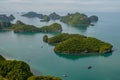 Ang thong marine park with tropical island in the ocean in Thailand.
