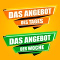 Angebot der Woche - Deal of the Week Origami banners.