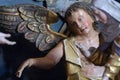 Angel,, altar of Fourteen holy helpers in Church of Our Lady of Jerusalem at Trski Vrh in Krapina, Croatia