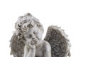 Angel antique statue isolated