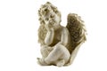 Angel antique statue isolated