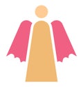 Angel, being Isolated Vector icon which can easily modify or edit