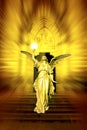 Angel bringing divine light Royalty Free Stock Photo