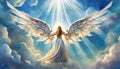 Angel bringing Light Royalty Free Stock Photo