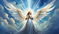 Angel bringing Light Royalty Free Stock Photo