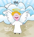 Angel cartoon Royalty Free Stock Photo