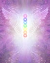 Angel Chakra Wings Certificate award Diploma Background Royalty Free Stock Photo