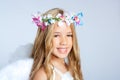 Angel children little girl portrait Royalty Free Stock Photo