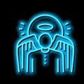 angel christianity neon glow icon illustration