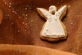 Angel Christmas Cookie Royalty Free Stock Photo