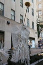 Angel Christmas Decorations at the Rockefeller Center in Midtown Manhattan Royalty Free Stock Photo