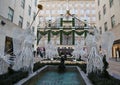 Angel Christmas Decorations at the Rockefeller Center in Midtown Manhattan Royalty Free Stock Photo