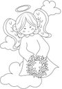 Angel coloring page