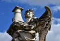 Angel with Column look at the heaven, from Sant'Angelo bridge in