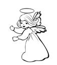 Angel dancing logo