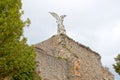 Angel of death in Comillas cemetery in Spain