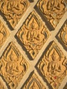 Angel decoration stones in a Lampang temple, Thailand