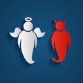 Angel and demon Royalty Free Stock Photo