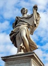 Angel with the Sudarium on Ponte Sant Angelo Royalty Free Stock Photo