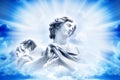 Angel in divine light Royalty Free Stock Photo