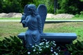 Angel and Dove Statue