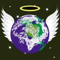 Angel Earth Royalty Free Stock Photo