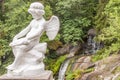 Angel figure in Sofiyivsky park - Uman, Ukraine. Royalty Free Stock Photo