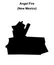 Angel Fire outline map Royalty Free Stock Photo