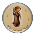 Angel with Flute 1972 Christmas Plate